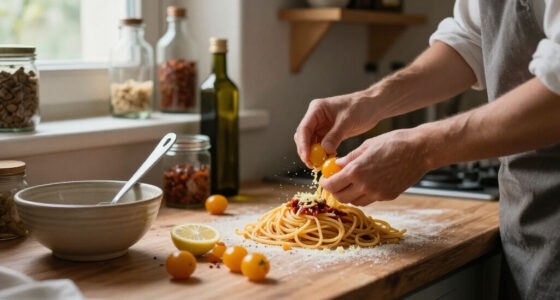 Spaghetti Con Colatura Di Alici, ’Nduja, Limone E Pomodorini Gialli