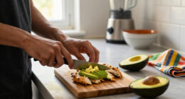 Tortino Di Pollo E Maionese Con Avocado