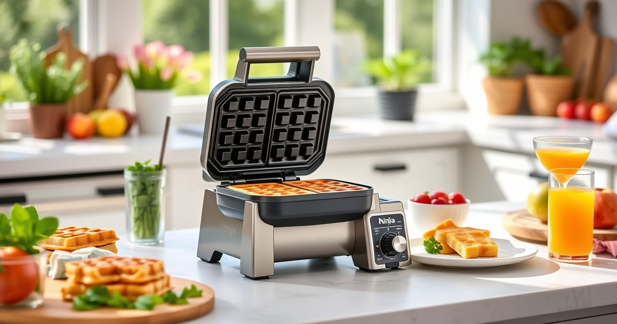 Bright Summer Waffles with the Ninja Belgian Waffle Maker Pro