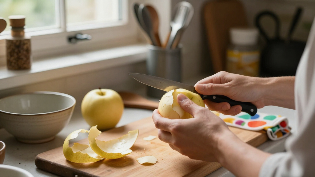 Eating Fruit Skins
