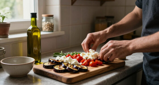 Melanzane, Pomodorini Confit E Ricotta Salata, Antipasto Vegetariano