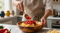 Pici In Salsa Di Peperoni Crudi