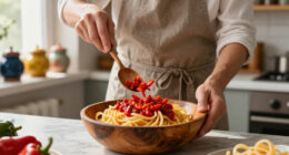 Pici In Salsa Di Peperoni Crudi